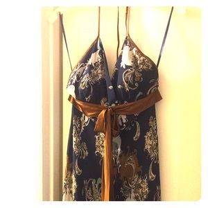 Silk, Floral print Halter Dress 💃🏻